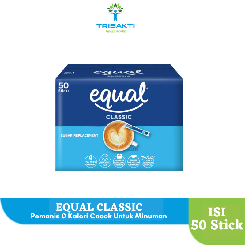 

PROMO EQUAL CLASSIC GULA PEMANIS NOL KALORI - 50 STICKS TERMURAH