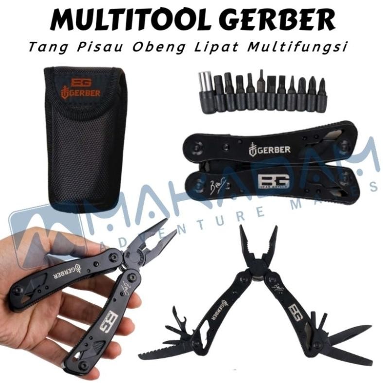 [NEW] Gerber Multi tools tang pisau gergaji obeng lipat multi fungsi survival