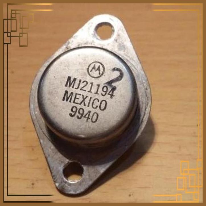 [SPL] TRANSISTOR MJ21194 MJ 21194 MOTOROLA USED COPOTAN UNTUK AUDIO