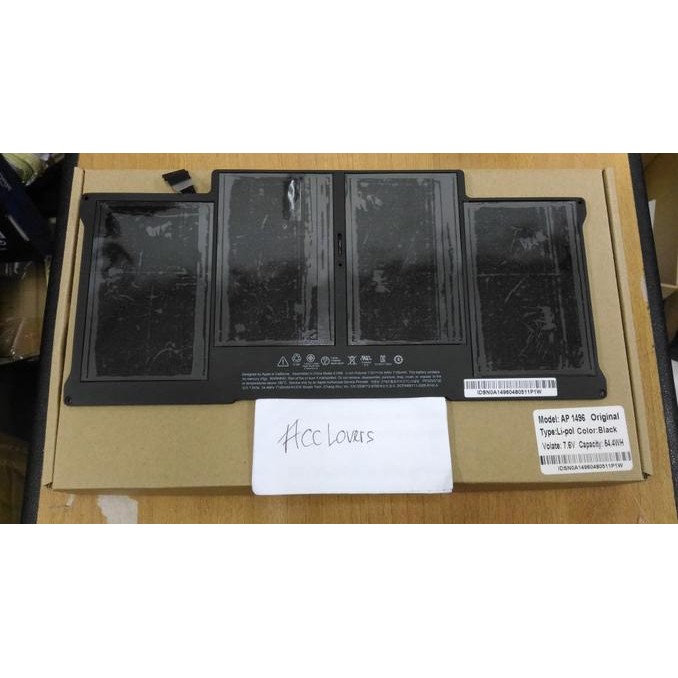 Original Baterai Battery Batre Apple A1496 Macbook Air 13" Mid2013