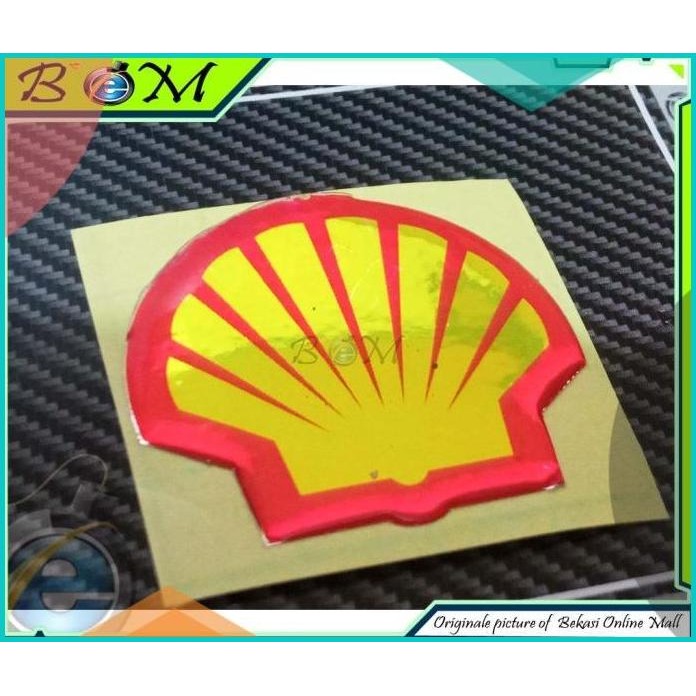 

Sticker stiker Logo timbul shell 140BZ4 last stok