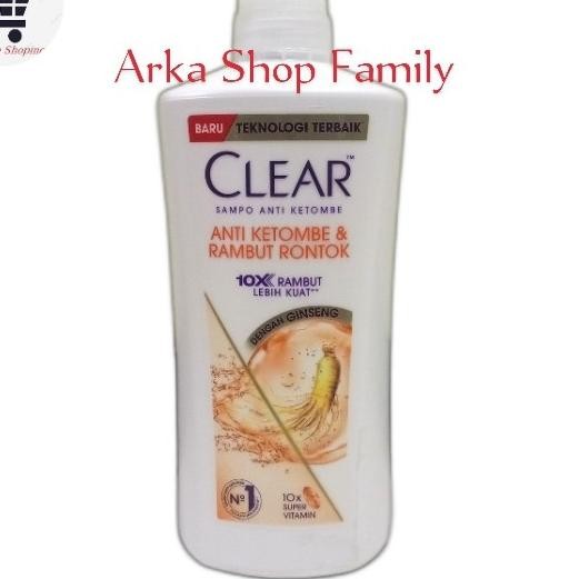 Clear Shampoo Anti Ketombe & Rambut Rontok 660Ml Dengan Gingseng  Anti Dandruff & Hair Fall 660 Ml