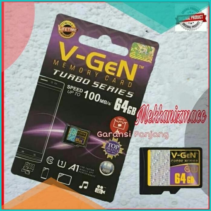 Ori... MMC VGeN 64Gb Micro SD Memori Memory Card MMC VGeN V Gen 64 GB