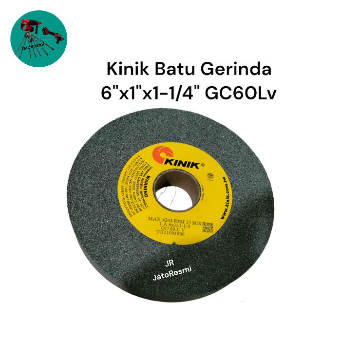 Kualitas terbaik] Kinik Batu Gerinda 6"x1"x1-1/4" GC60Lv Batu Asah Widia Made In Taiwan