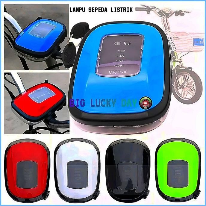 Lampu Indikator Baterai Kunci Kontak 48V - 60V Sepeda Listrik Original
