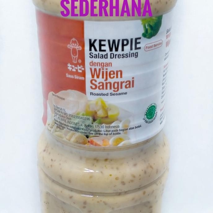 

Roasted Sesame Wijen Sangrai 1 Liter Kewpie Salad Dressing LT