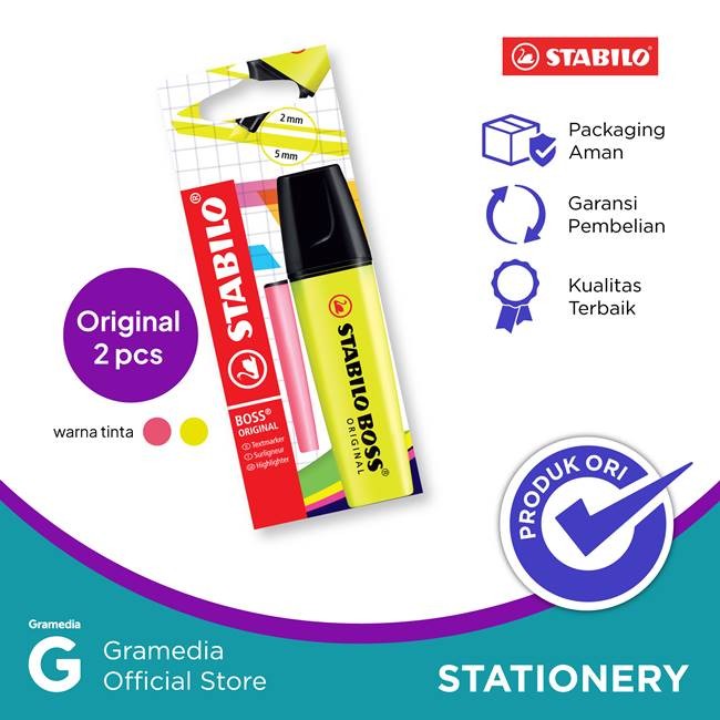 

Gramedia Cirebon - STABILO BOSS SET 2 - PINK & YELLOW