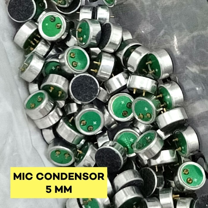 @@@@] Mic Condenser 5mm HT / HP Microphone Electret 2 Pin 2P 5 mm Condensor