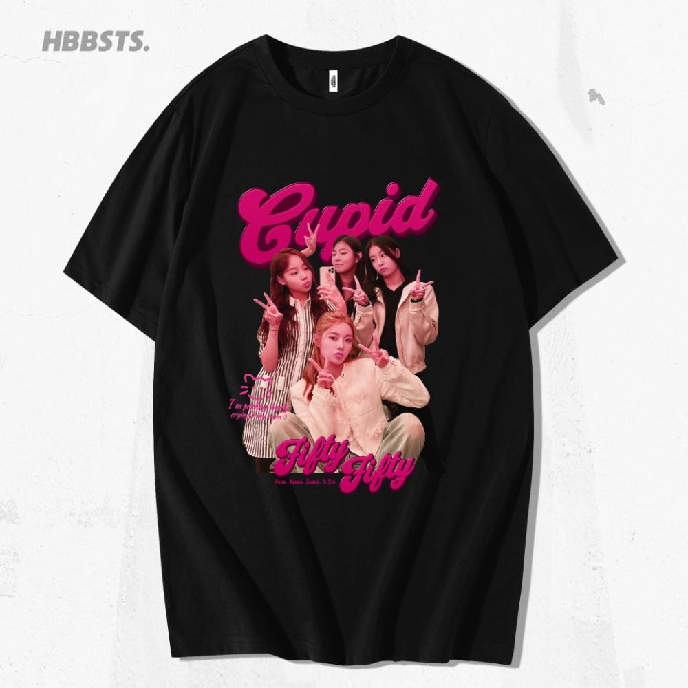 Terlaris Hobbies Tees T-Shirt Fifty Fifty Cupid Kaos Kpop
