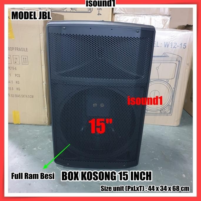 BOX SPEAKER FIBER PLASTIK 15 INCH MODEL JBL 15IN BOK KOSONG 2807T