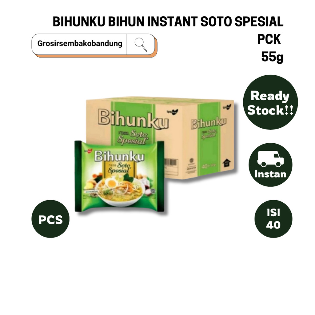 

BIHUNKU BIHUN INSTANT SOTO SPESIAL PCK 55g - 1 Dus - Kota Bandung