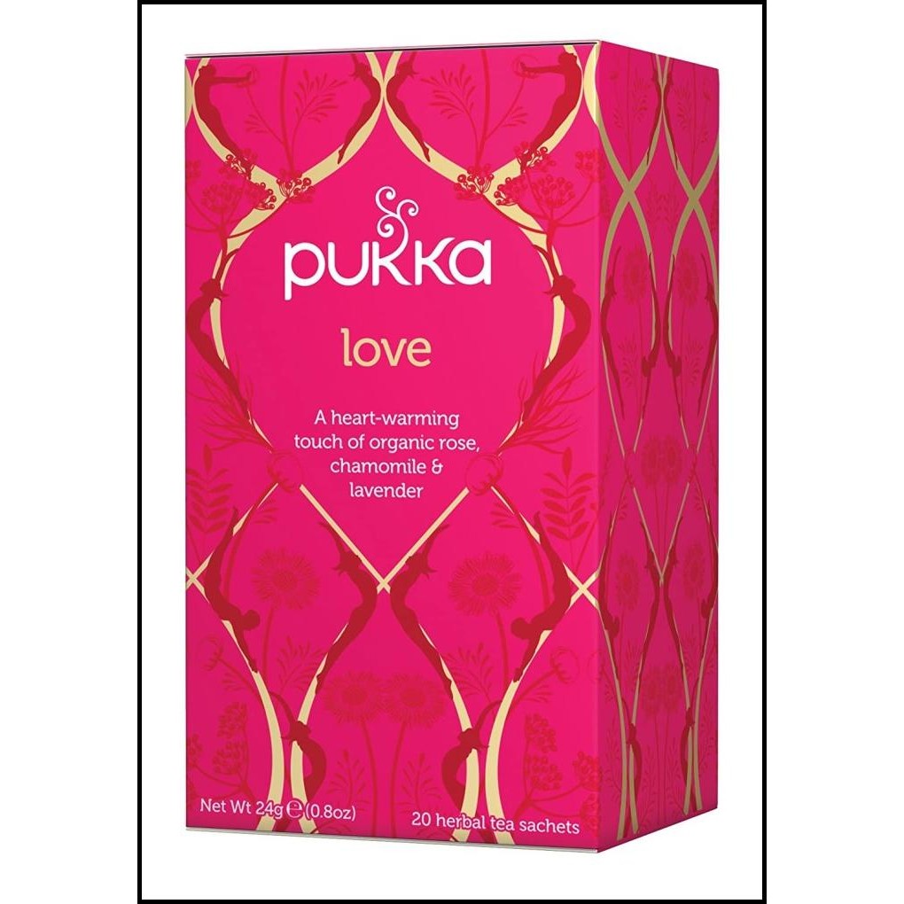 

Pukka Herbs Organic Herbal Tea Love Caffeine Free, 20 Sachets