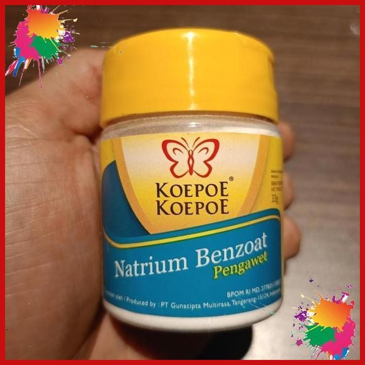 

(LJG) NATRIUM BENZOAT 33GR(PENGAWET) KOEPOE KOEPOE