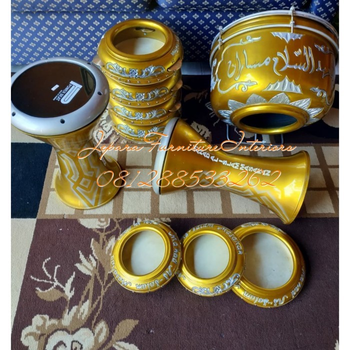 DISKON Alat musik hadrah Rebana Terbangan marawis Darbuka asli jepara