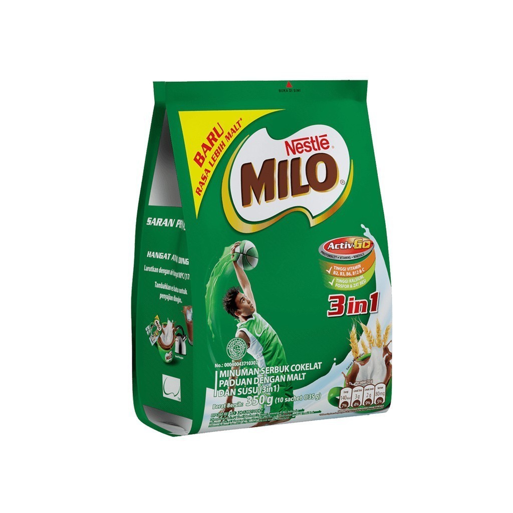 

MILO 3 IN 1 Activ go 10 Sachet x 34gr