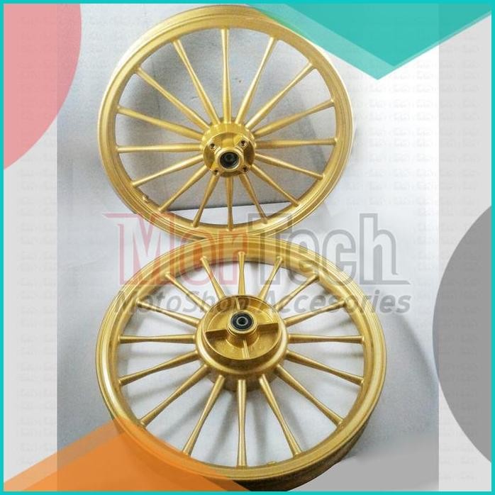 Velg Pelek Racing Motor VRossi Swallow Palang 16 Old Jupiter MX Gold
