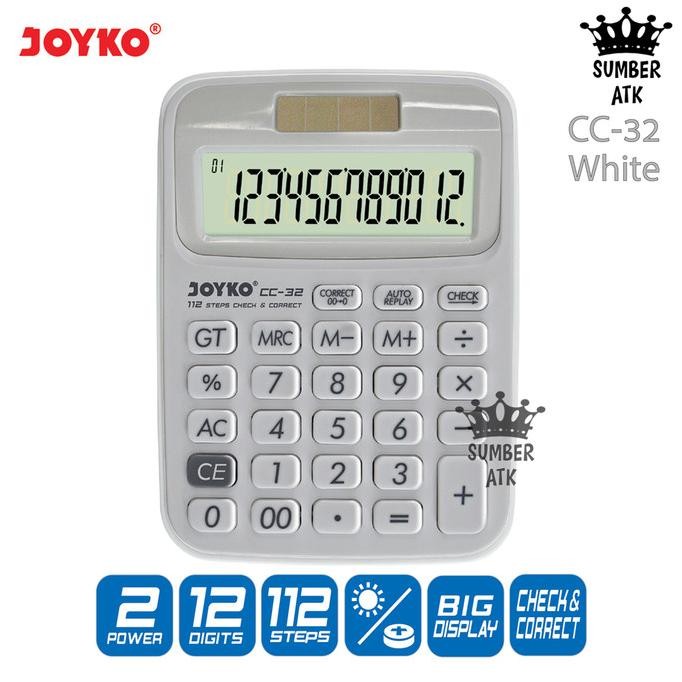 

df-8 Kalkulator Joyko CC-32 / 12 Digits / Check Correct / Calculator Sale