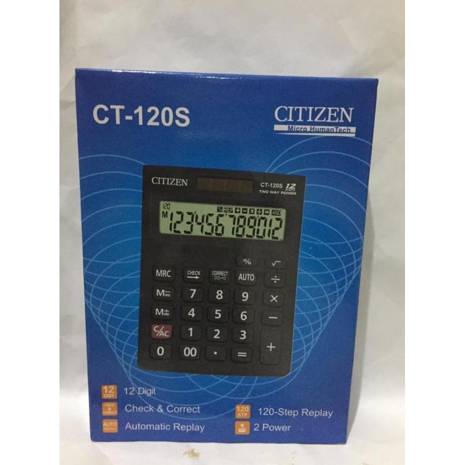 

rwet-23 kalkulator / calculator CITIZEN CT 120S Murah