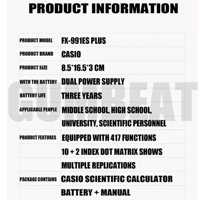 

t-56 Casio FX-82MS Scientific Calculator Kalulator Ilmiah Sekolah Kuliah Murah