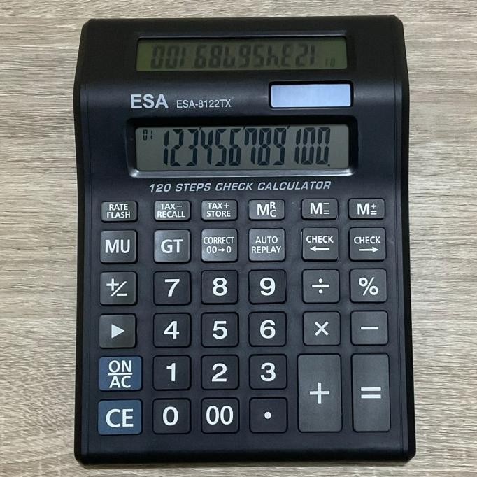 

tru-63 Kalkulator ESA - Kalkulator 2 Layar - 12 Digit Terlaris