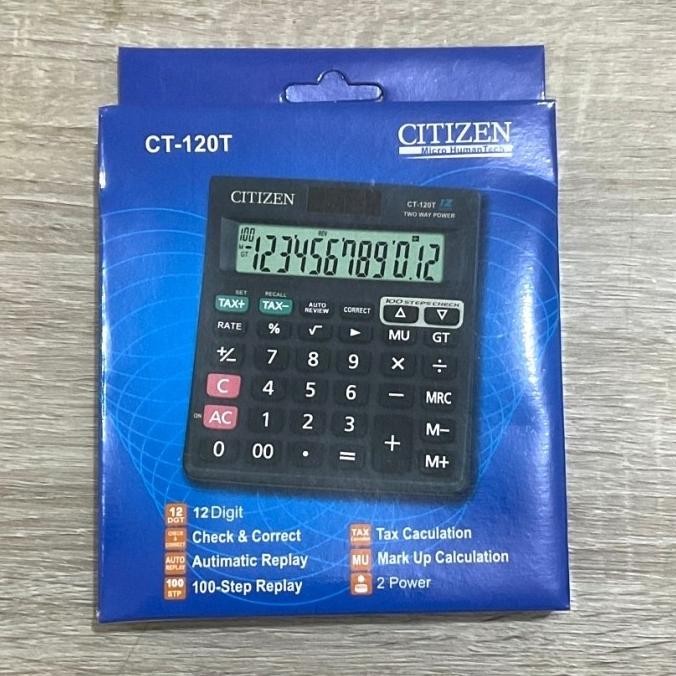 

Paling Murah!!! Kalkulator Citizen CT 120T - Kalkulator Check & Correct - 12 Digit Viral