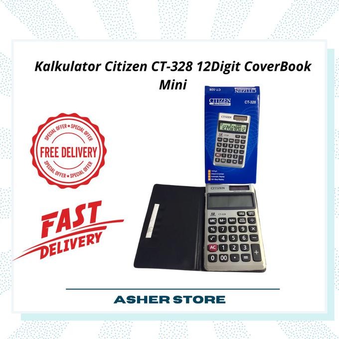 

VD08 Kalkulator Citizen CT-328 12Digit CoverBook Mini Terlaris