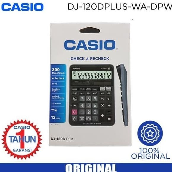

Oh34 Casio | Kalkulator (Desktop Calculator) | 12 digit | DJ-120D Plus Murah