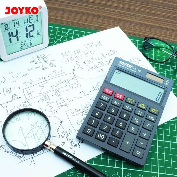 

uk-75 Calculator / Kalkulator Joyko CC-12 / 12 Digits (Check Correct) Terlaris