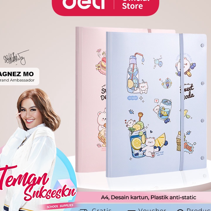 

Ready Stok✬➷ Deli Display Book / Document Holder / Map Dokumen A4 30 40 60 Slot Kartun PQ31X K86