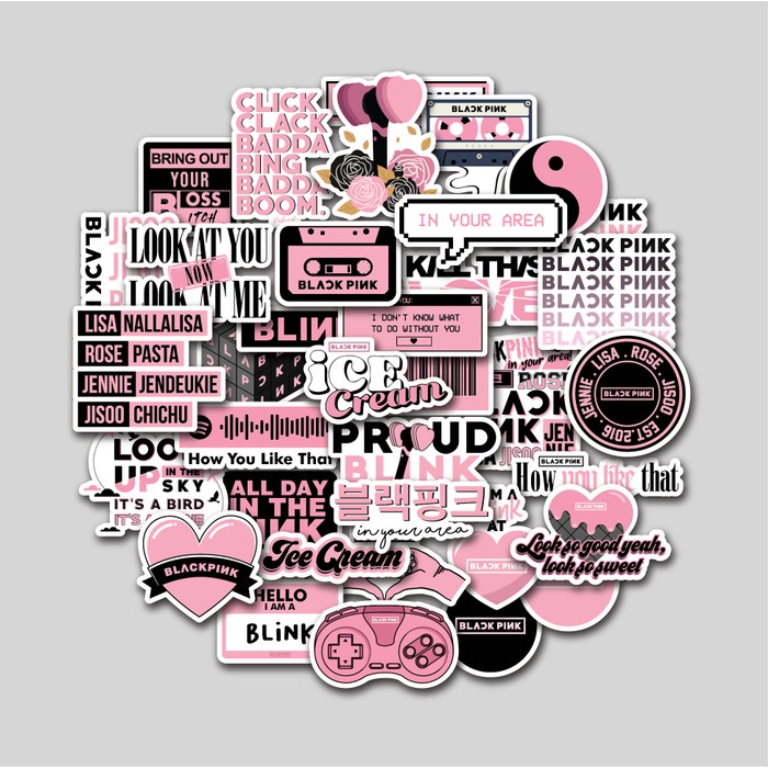 

Sticker Pack Blackpink Stiker Tumbler Laptop Stiker Koper Helm