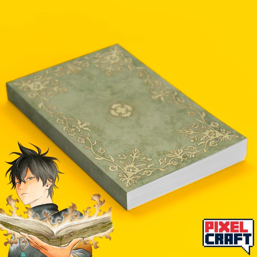 Terlaris Pocket Note Anime Black Clover Softcover A6 Buku Tulis Catatan Agenda Planner Motif Yuno Gr