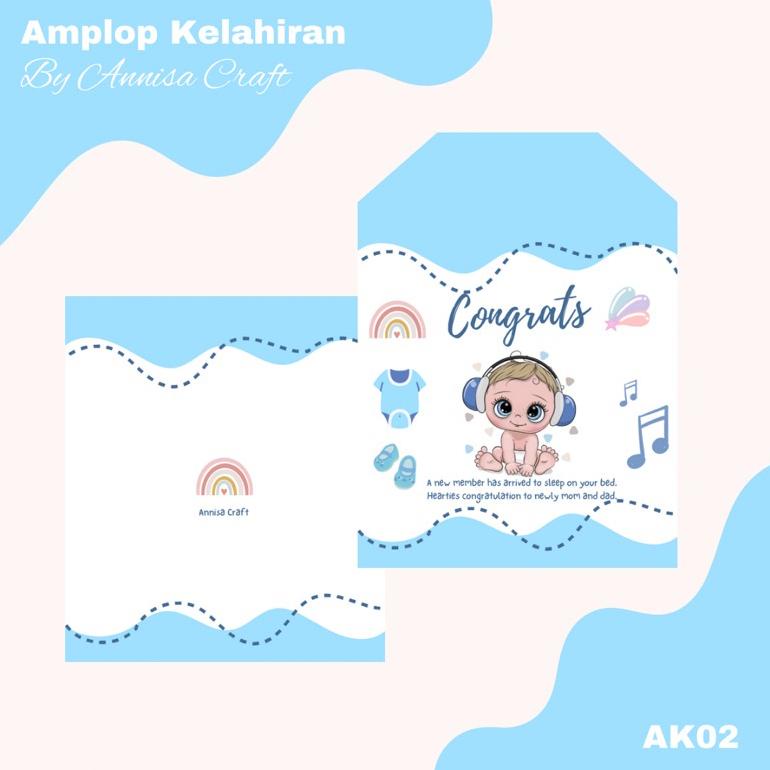 

Terbaru Amplop Kelahiran, Amplop Nyumbang Bayi (Isi 10 Pcs) Ftp