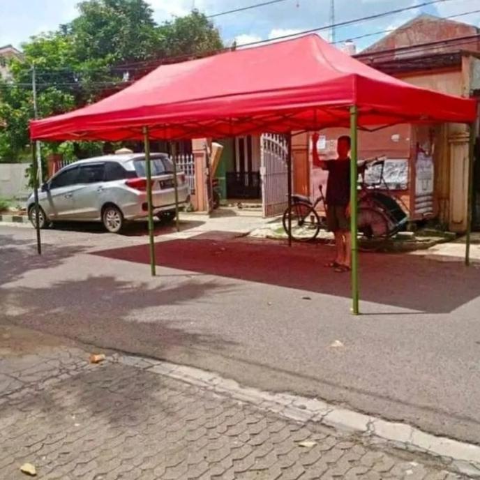 tenda lipat super premium ket besi 1,4mm ukuran 3x6