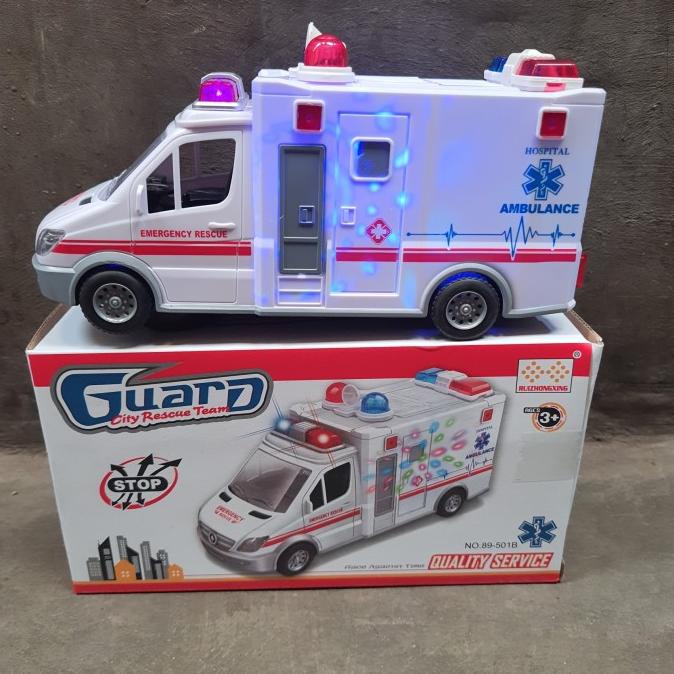 Mainan Mobil Ambulan Bunyi Hospital Ambulance
