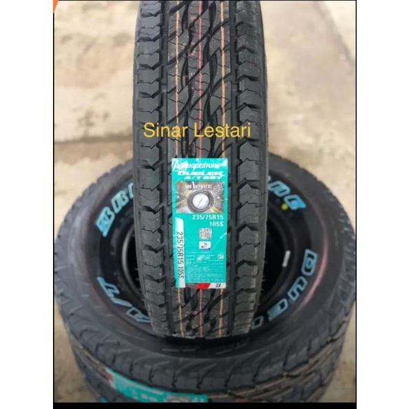 Ban Bridgestone Dueler AT 697 235 75 R15 105S Ban Mobil Isuzu ELP, Blazer, Hilux Dll.