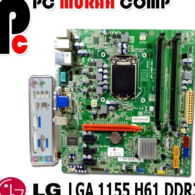 Terbaru Mainboard Mobo Motherboard Intel LGA 1155 H61 ONBOARD Seller
