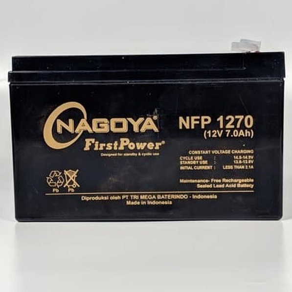 [COD]  Aki Baterai Mobil Mobilan Anak Sepeda Listrik VRLA 12v 7Ah NAGOYA