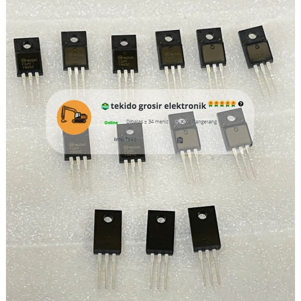 Bestseller TRANSISTOR 7N65C 7N65 7 N65 ORIGINAL Dijual