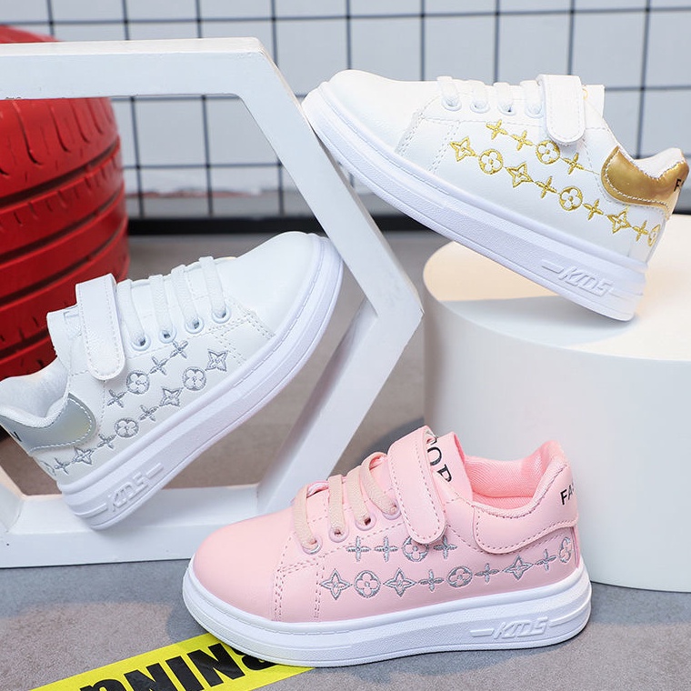 IdAa1A9 ukuran 26-37 Perempuan sneaker anak perempuan sepatu olahraga gadis kecil kualitas baik sepa