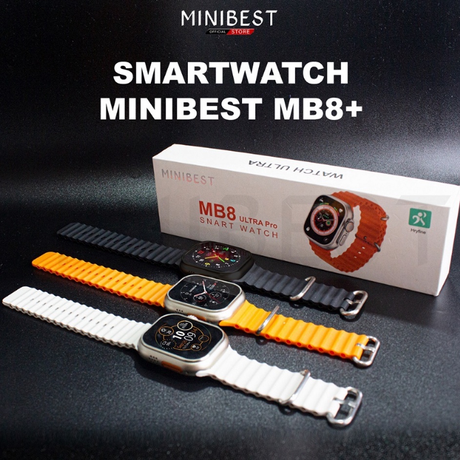 Penawaran khususL1x1W MINIBEST Smartwatch MB8+ Ultra Pro Bluetooth V5.2 Full Touch Screen 2.02 inch 