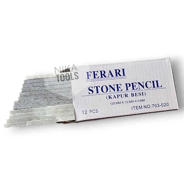 

New Product Kapur Besi Ferrarri Ferari Putih Plate Stone Pencil Pensil Tulis Besi 116