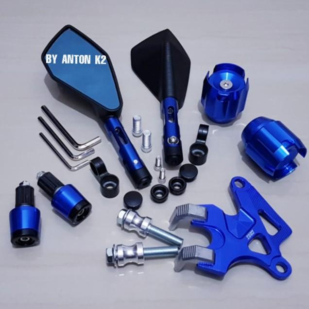 Paket 4Item/Spion Tomok Cnc Variasi Motor Mio Soul Gt/Mio Soul Karbu