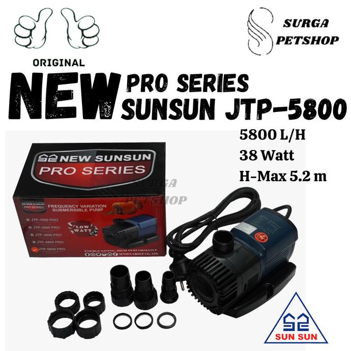 :0:0:0] NEW SUNSUN JTP 5800 PRO POMPA AIR CELUP AKUARUM KOLAM IKAN JTP5800