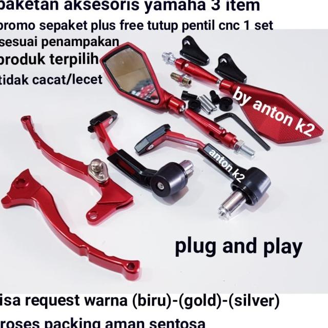 Kaca Spion Variasi Motor Mio Fino Fi-Mio Gt-Mio M3 Sepaket 3 Item