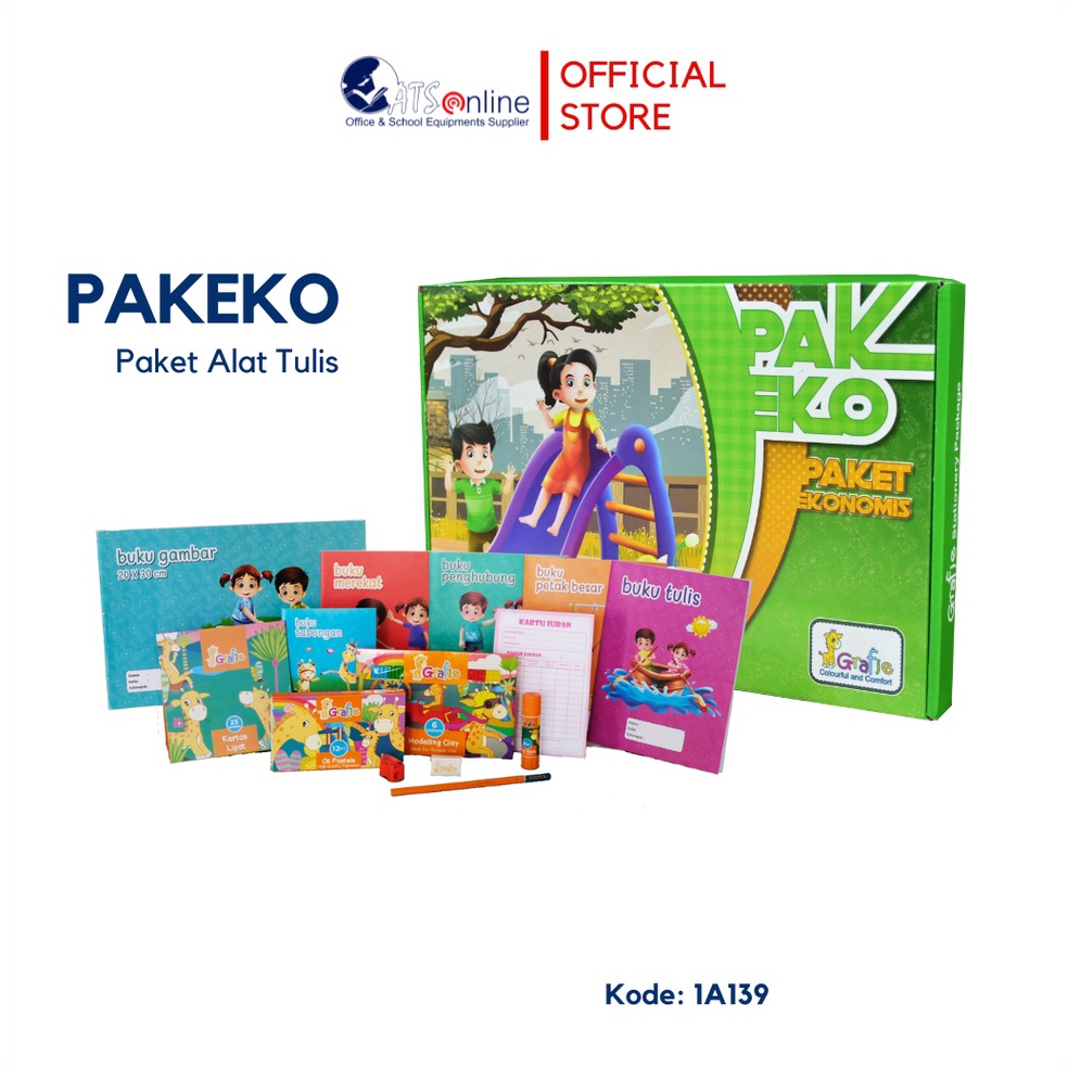 

[PROMO NWZ5] GRAFIE PAKEKO Paket ATK Alat Tulis Anak Lengkap 00S