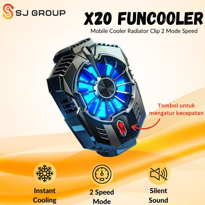 PROMO X20 FUNCOOLER MOBILE COOLING RADIATOR FANCOOLER KIPAS PENDINGIN HP