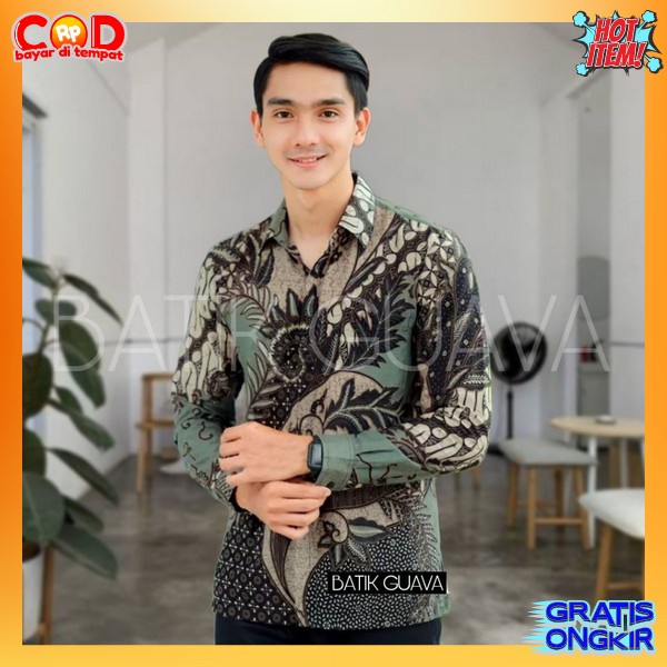 Batil Peria Formal Hem Atasan Motif Bati Bju Kondangan Bpak Kemeja Batk Proa Size M,L,Xl,Xxl Buju At