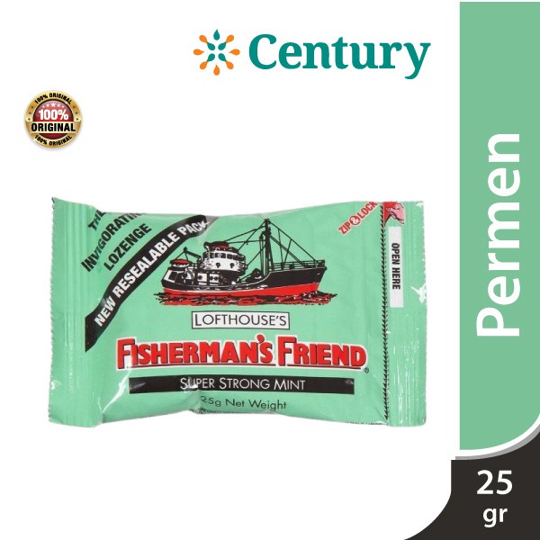 

Fisherman's Super Strong Mint 25 Gr Hijau/ Permen Pelega Pernafasan / Tenggorokan Gatal / Bau Mulut