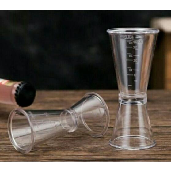 ] Jigger 20/40 ml Akrilik Jigger takaran Gula & Sirup Cair Jigger Takar