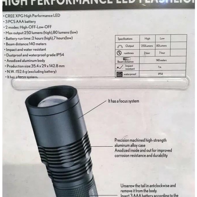 Senter Eiger Alpha Torch 910003287